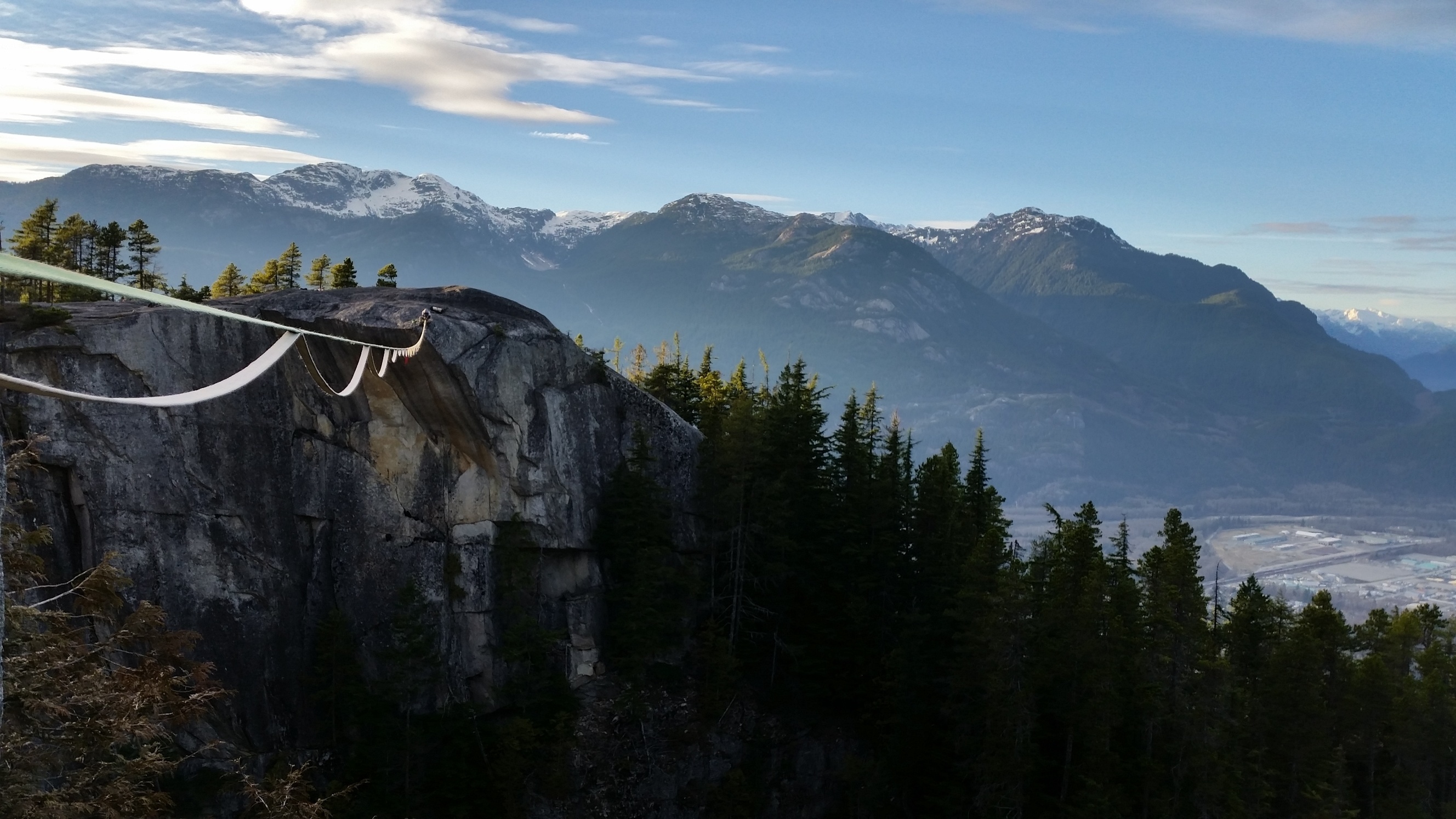 Standing sag on Heaven in Squamish, BC. Photo by BPS.